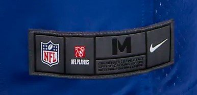 Certification maillot NFL